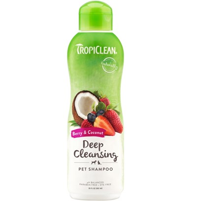 Tropiclean Deep Cleaning Berry & Coconut Shampoo