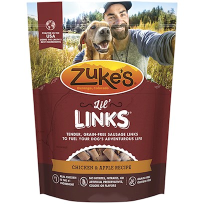 Zukes Lil Link Chicken & Apple Dog Treats 6 oz