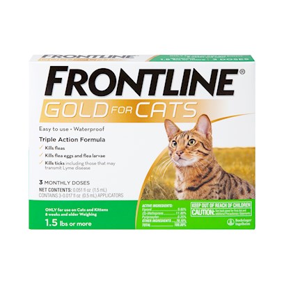 vervolgens Stof Doorweekt Frontline Gold for Cats, Flea & Tick Treatment - PetCareRx