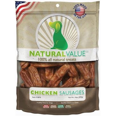 Loving Pets Natural Value Chicken Sausages Dog Treats