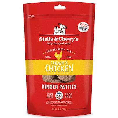 Stella & Chewy's Chicken Grain Free Dinner Patties Freeze Dried Raw Dog Food