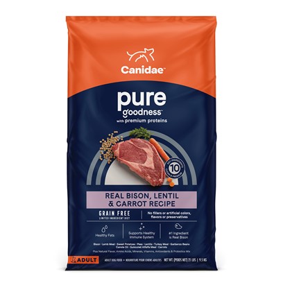 Photos - Dog Food Canidae Grain Free PURE Land with Fresh Bison Dry  10-lb 