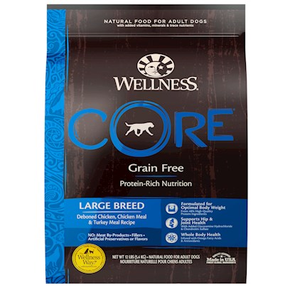Photos - Dog Food Wellness CORE Grain Free Natural Large Breed Health Chicken and Turkey Rec 