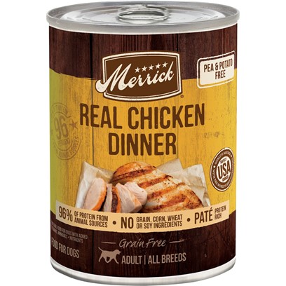 Photos - Dog Food Merrick Grain Free 96 Real Chicken Canned  12.7-oz, case of 12 