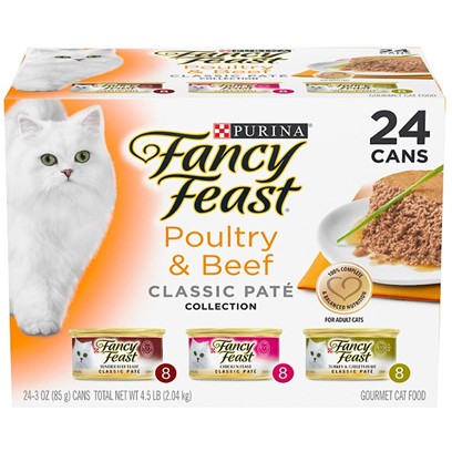 Fancy Feast Classic Poultry and Beef Feast Variety Pack Canned Cat Food