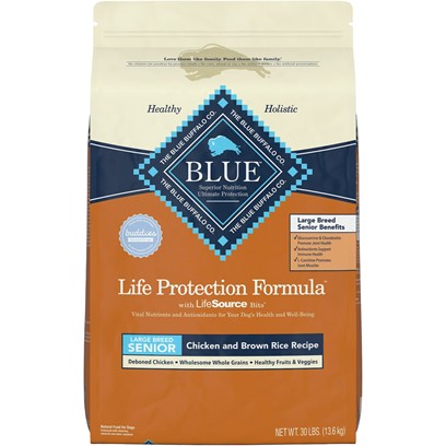 Photos - Dog Food Blue Buffalo Life Protection Large Breed Senior Chicken and Brown Rice Rec 