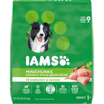 Photos - Dog Food IAMS ProActive Health Adult MiniChunks Dry  15-lb 