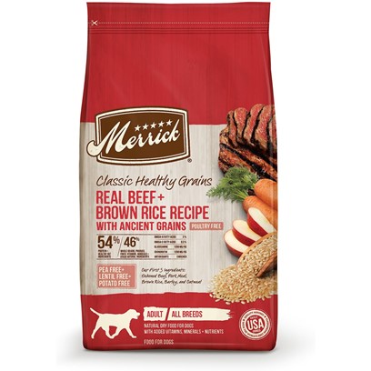 Buy Merrick Classic Real Beef and Green Peas with Ancient Grains