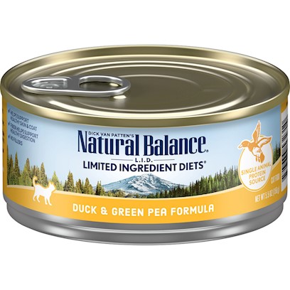 Natural Balance L.I.D. Limited Ingredient Diets Duck and Green Pea Formula Canned Cat Food
