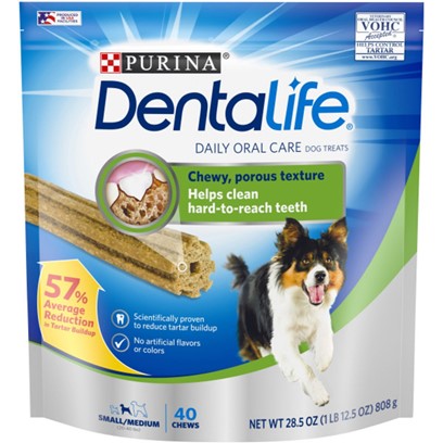 Purina Dentalife Daily Oral Care Adult Small and Medium Breed Chicken Flavor Dog Treats