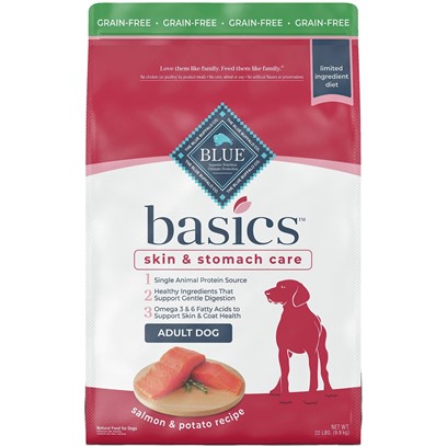 Blue Buffalo Basics Grain Free Adult Salmon and Potato Recipe Dry Dog Food