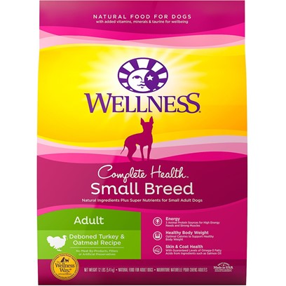 Photos - Dog Food Wellness Complete Health Natural Small Breed Adult Turkey and Oatmeal Reci 