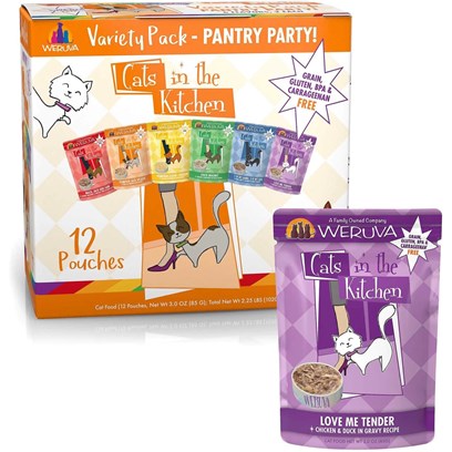 Weruva Grain Free Cats in the Kitchen Pouches Variety Pack