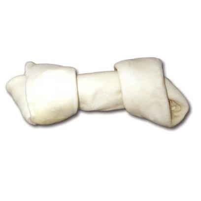 Animeals White Rawhide Knotted Dog Bone