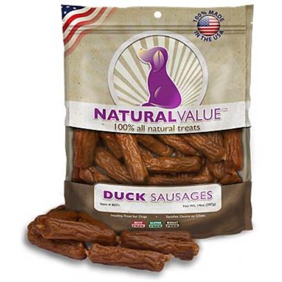 Loving Pets Natural Value Duck Sausages Dog Treats 14-oz
