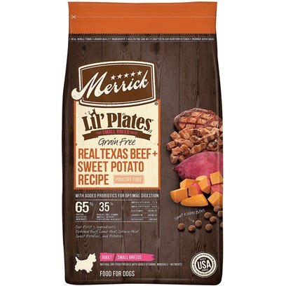 Photos - Dog Food Merrick Lil' Plates Small Breed Grain Free Real Beef and Sweet Potato Dry 