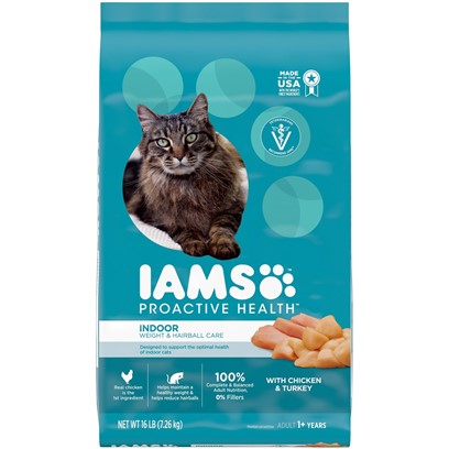 Iams ProActive Health Indoor Weight and Hairball Care Recipe Dry Cat Food