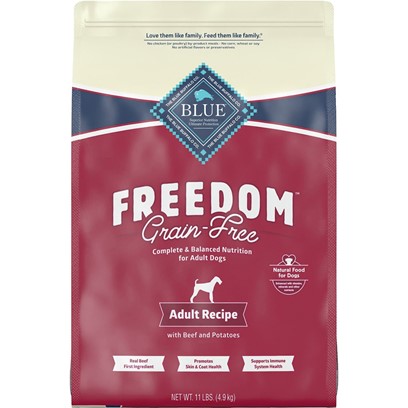 Photos - Dog Food Blue Buffalo Freedom Grain-Free Adult Beef Recipe Dry  24-lb 