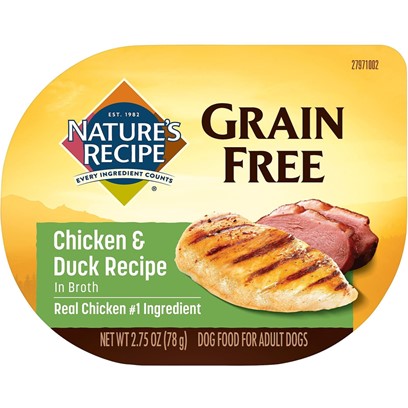 Nature's Recipe Grain Free Easy to Digest Chicken and Duck Recipe in Broth Wet Dog Food