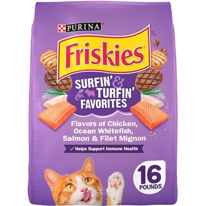 Friskies Surfin and Turfin Favorites Dry Cat Food