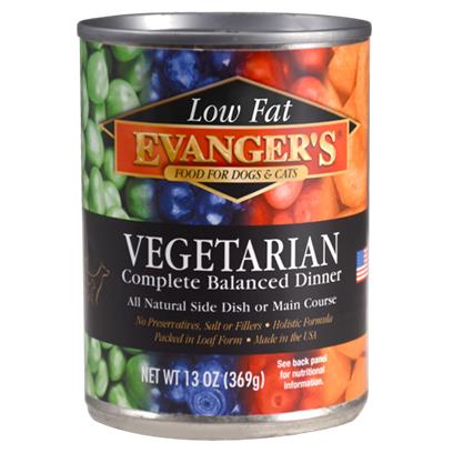 Evangers Low Fat Super Premium All Fresh Vegetarian Dinner Canine and Feline Canned Food