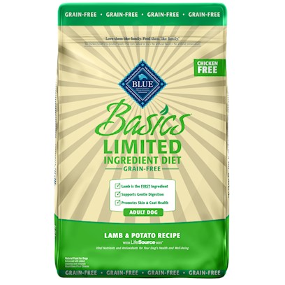 Blue Buffalo Basics Grain Free Adult Lamb and Potato Recipe Dry Dog Food