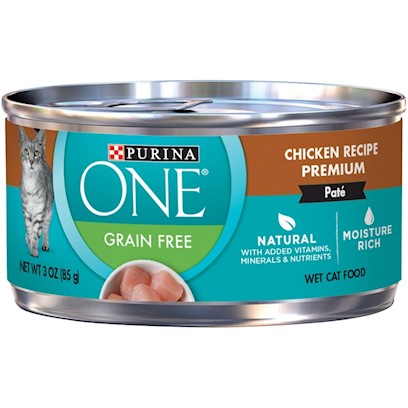 Purina ONE Grain Free Pate-Chicken Canned Cat Food