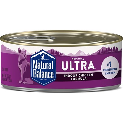 Natural Balance Ultra Indoor Chicken Formula Canned Cat Food