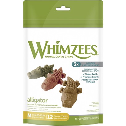Photos - Dog Food Whimzees Alligator Dental Dog Treats Small: 12.7-oz 