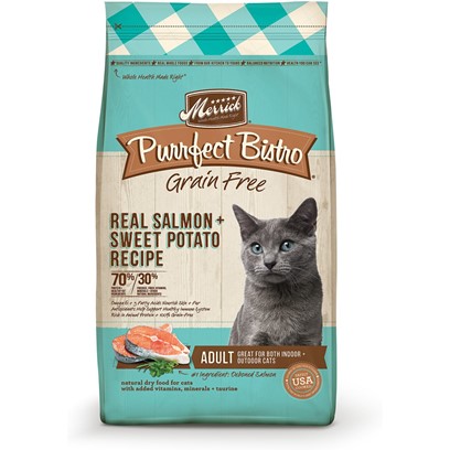 Merrick Purrfect Bistro Grain Free Real Salmon Recipe Dry Cat Food