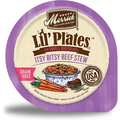 Merrick Lil' Plates Adult Small Breed Grain Free Itsy Bitsy Beef Stew Canned Dog Food