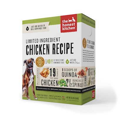 Buy The Honest Kitchen Limited Ingredient Chicken Recipe Dehydrated Dog ...