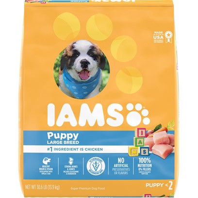 Photos - Dog Food IAMS ProActive Health Smart Puppy Large Breed Dry  30.6-lb 