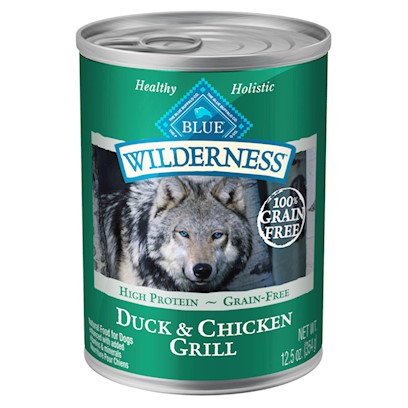 Blue Buffalo Wilderness Grain Free Duck and Chicken Grill Canned Dog Food