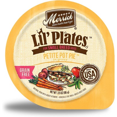 Photos - Dog Food Merrick Lil' Plates Adult Small Breed Grain Free Petite Pot Pie Canned Dog 