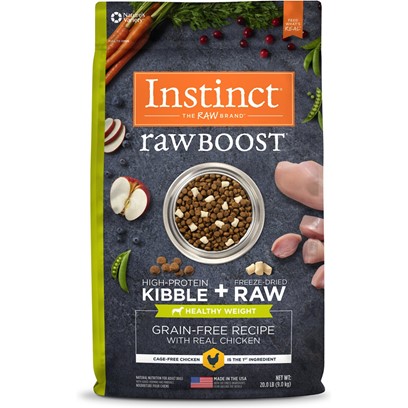 Nature's Variety Instinct Raw Boost Healthy Weight Adult Grain Free Recipe with Real Chicken Natural Dry Dog Food