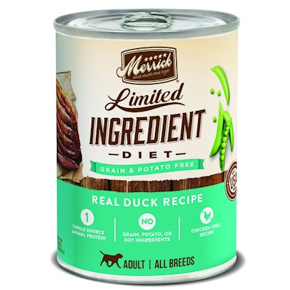 canned dog food limited ingredient