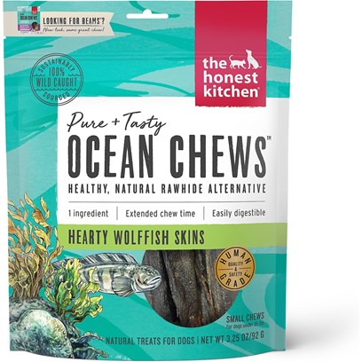 The Honest Kitchen BEAMS SMALLS Wild Caught Fish Skins Chews for Dogs