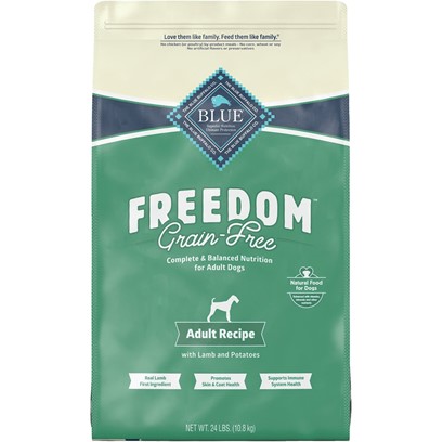 Photos - Dog Food Blue Buffalo Freedom Adult Lamb Recipe Dry  24-lb 