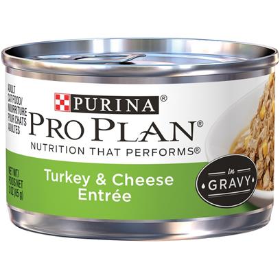 Purina Pro Plan Savor Adult Turkey and Cheese in Gravy Canned Cat Food