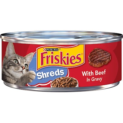 Buy Friskies Shredded Beef Canned Cat Food Online PetCareRx