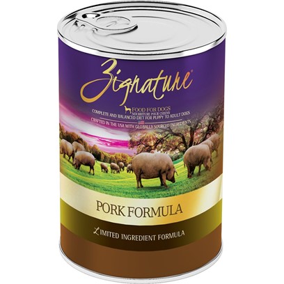 Zignature Limited Ingredient Diet Grain Free Pork Recipe Canned Dog Food