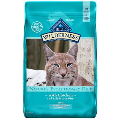 Blue Buffalo Wilderness Adult Indoor Hairball Grain-Free Chicken Dry Cat Food