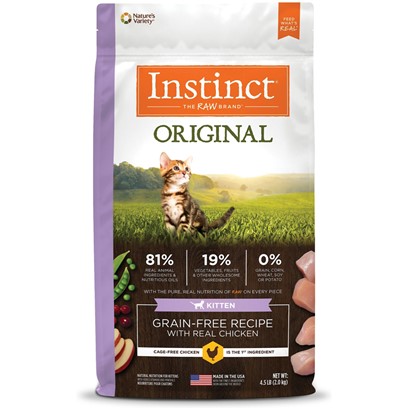 Nature's Variety Instinct Original Kitten Grain Free Recipe with Real Chicken Natural Dry Cat Food