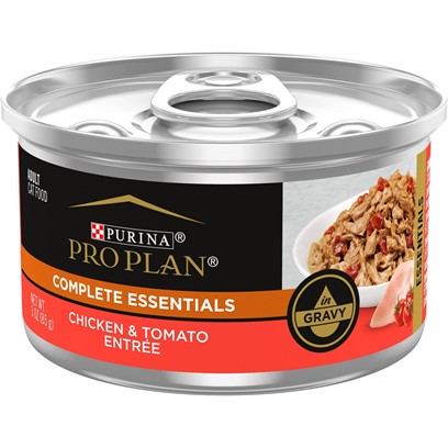 Purina Pro Plan Savor Adult Chicken Entree with Tomatoes Braised in Gravy Canned Cat Food