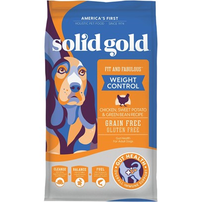 Solid Gold Fit and Fabulous Grain Free Weight Control Recipe with Chicken, Sweet Potato & Green Bean Dry Dog Food