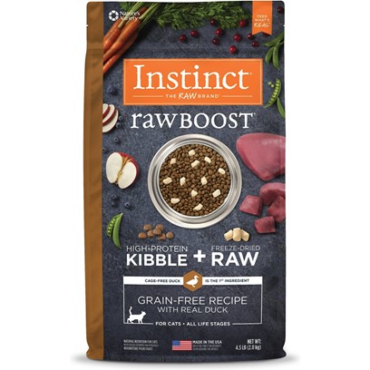 Nature's Variety Instinct Raw Boost Grain Free Recipe with Real Duck Natural Dry Cat Food