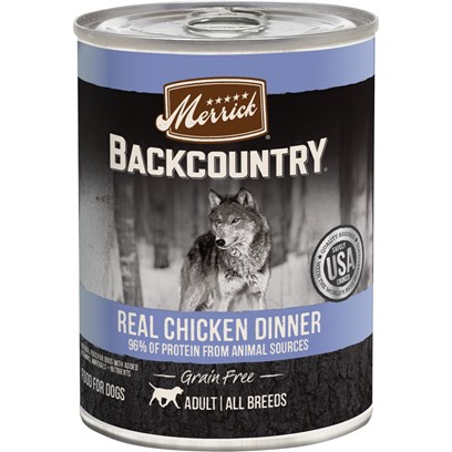 Photos - Dog Food Merrick Backcountry Grain Free Backcountry 96 Chicken Recipe Canned Dog Fo 