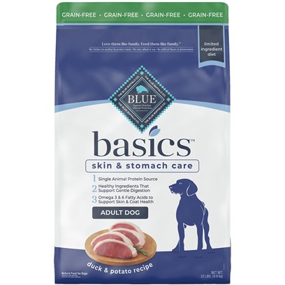 Blue Buffalo Basics Grain Free Adult Duck and Potato Recipe Dry Dog Food
