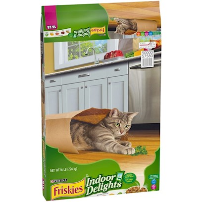 Friskies Indoor Delights Dry Cat Food 16-lb